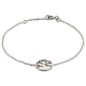 Bracelet en argent 925 (1,36 g), ajustable sur chaîne avec médaille Arbre de Vie Ø 1,1 cm. Livré en boîte.